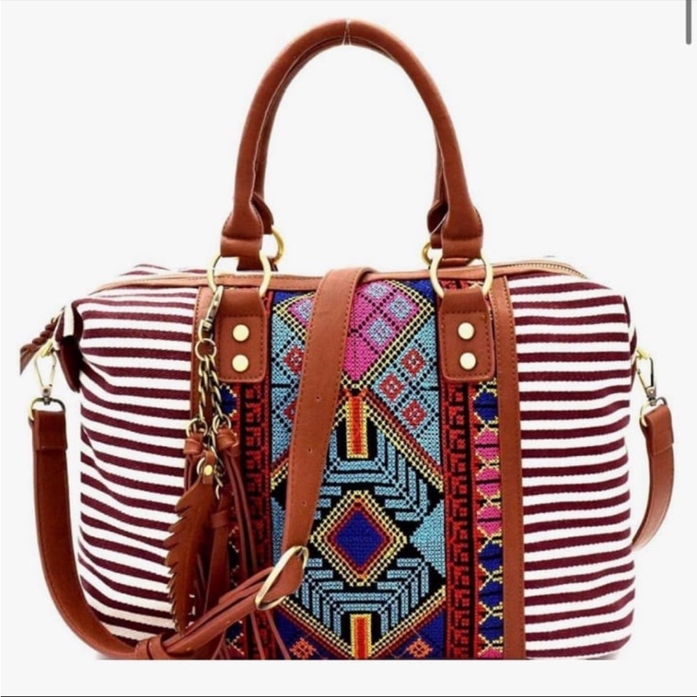 Aztec Embroidered Handbag - Picture 8 of 10
